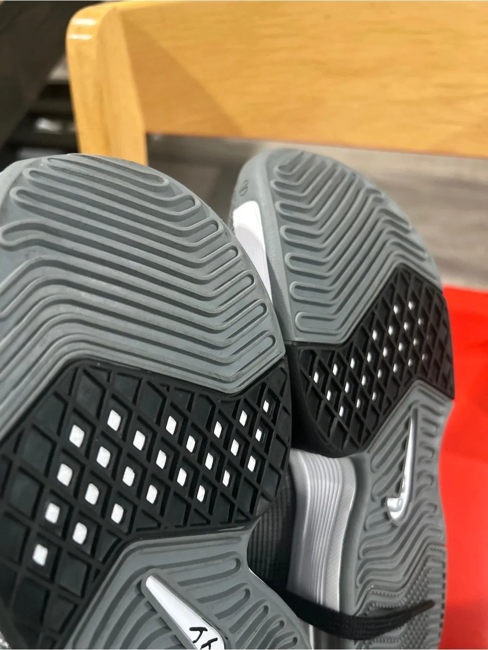 Nike Kids Black and Gray High-Top Sneakers